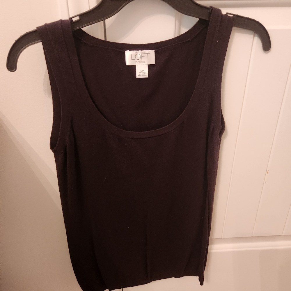 LOFT Women's Elegant Black Tank Top
